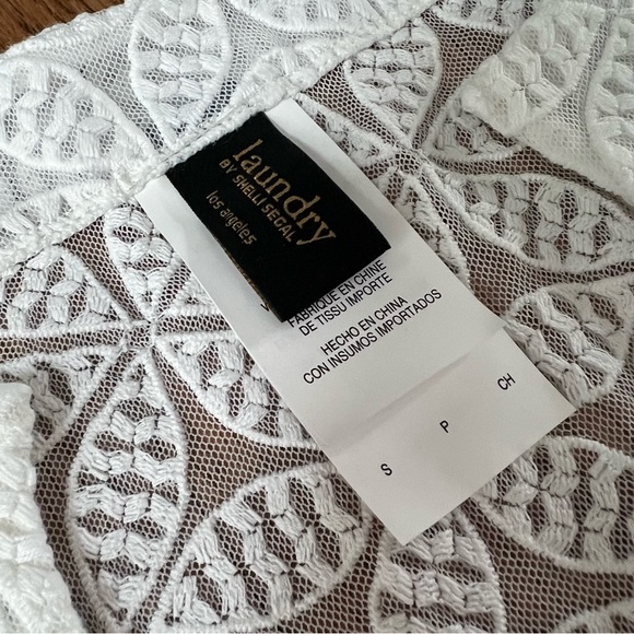 NWT Laundry by Shelli Segal Spellbound Cover-Up white tunic - Picture 5 of 14